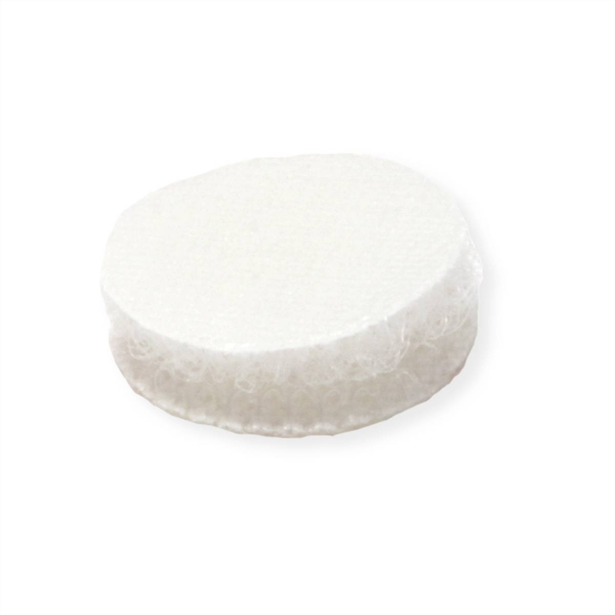 VELCRO® Boutons ronds 16mm x 16 blancs, crochets & velours autocollants-4