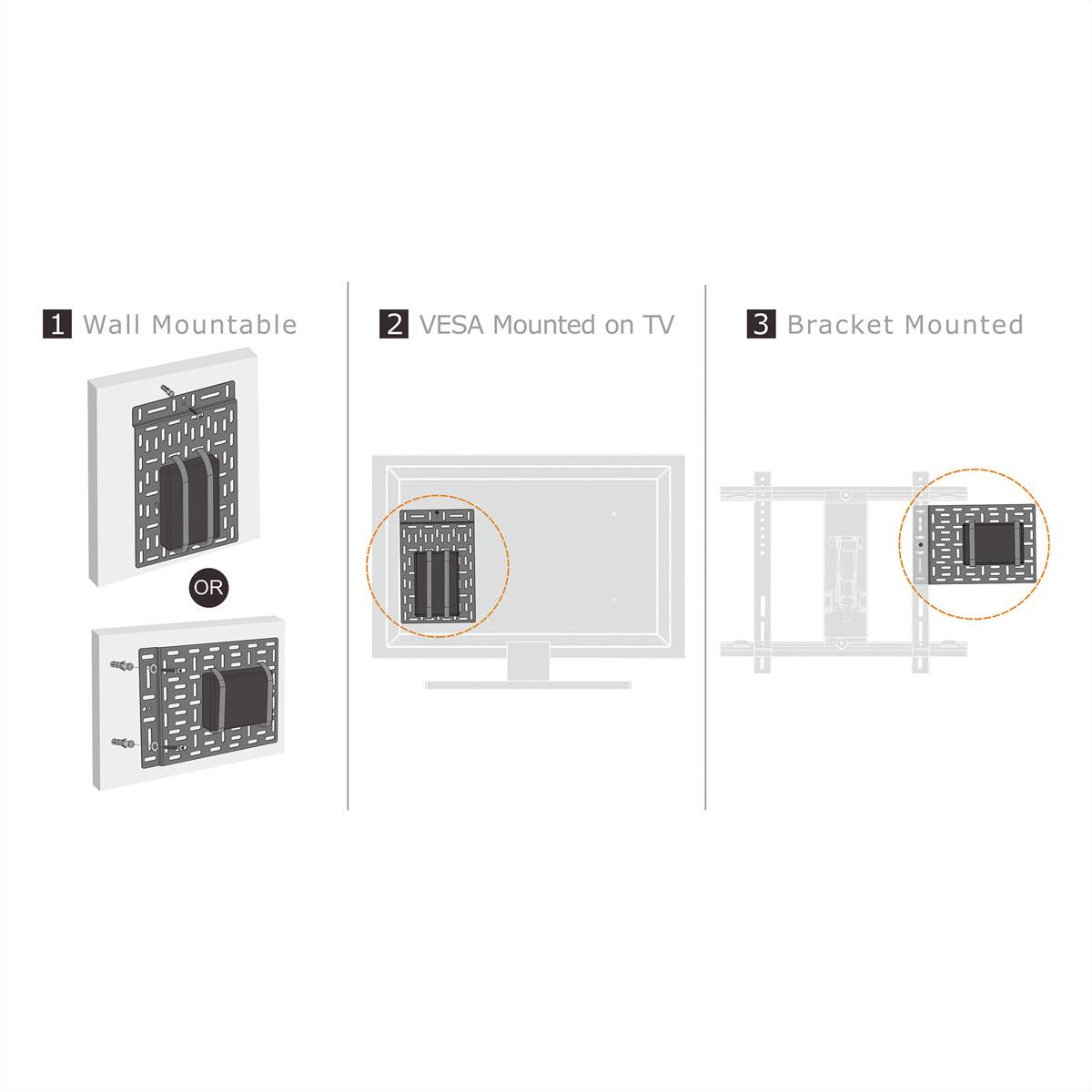 Roline Compartiment de rangement pour chariot de moniteur 1 Écran(s) noir-1