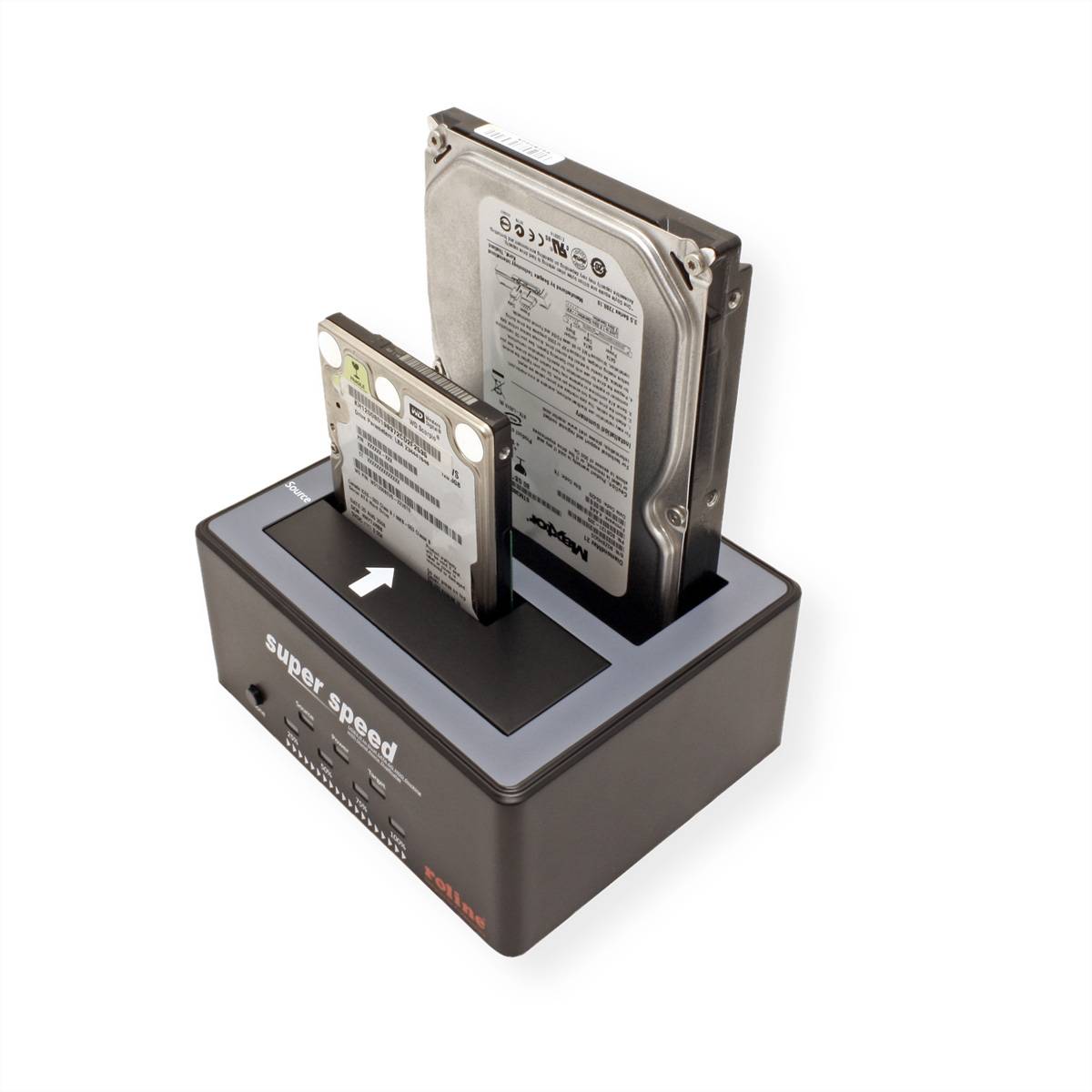 ROLINE Station d'accueil HDD/SSD 2.5" / 3.5" SATA, USB 3.2 Gen 1, fonction Copie-4