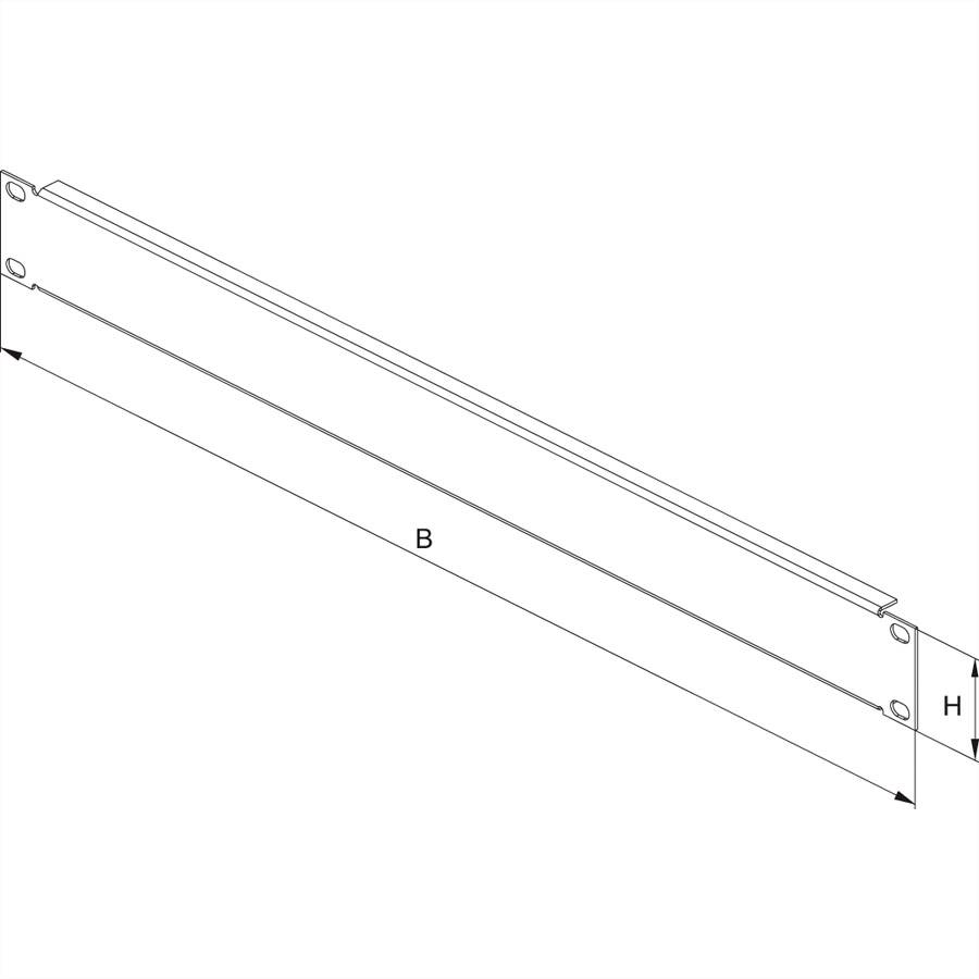 CONTEG Cache 19" RAL 9005, 1UH-1