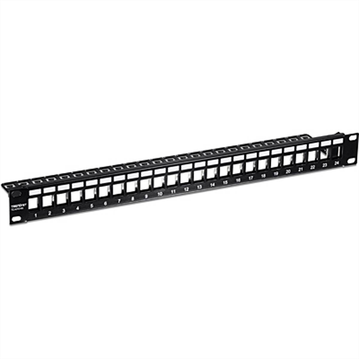 TRENDnet TC-KP24S Panneau de brassage vide à 24 ports pour Keystones 1U-0