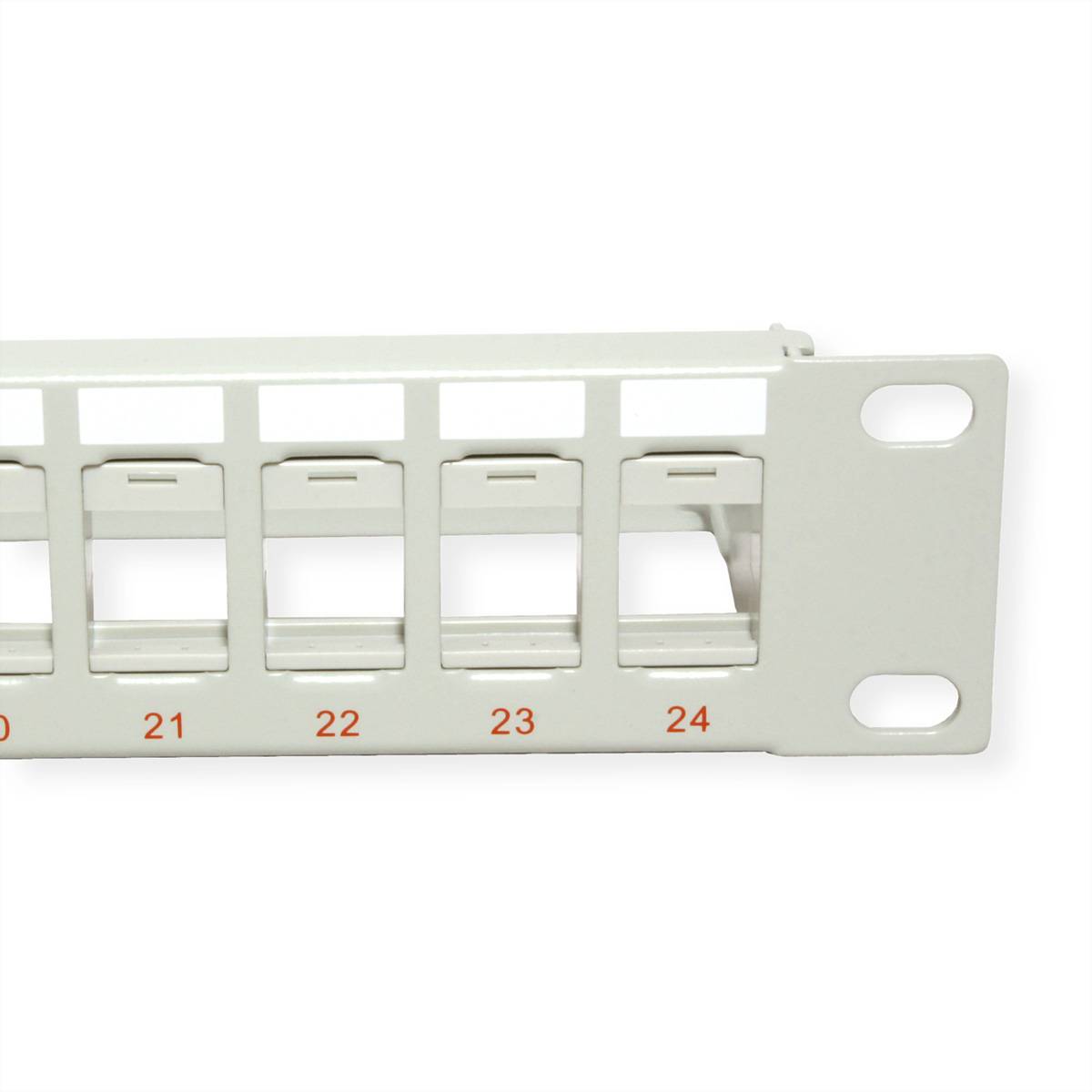 ROLINE Panneau de brassage 19" pour Keystones 24 ports, non-blindé, gris-3