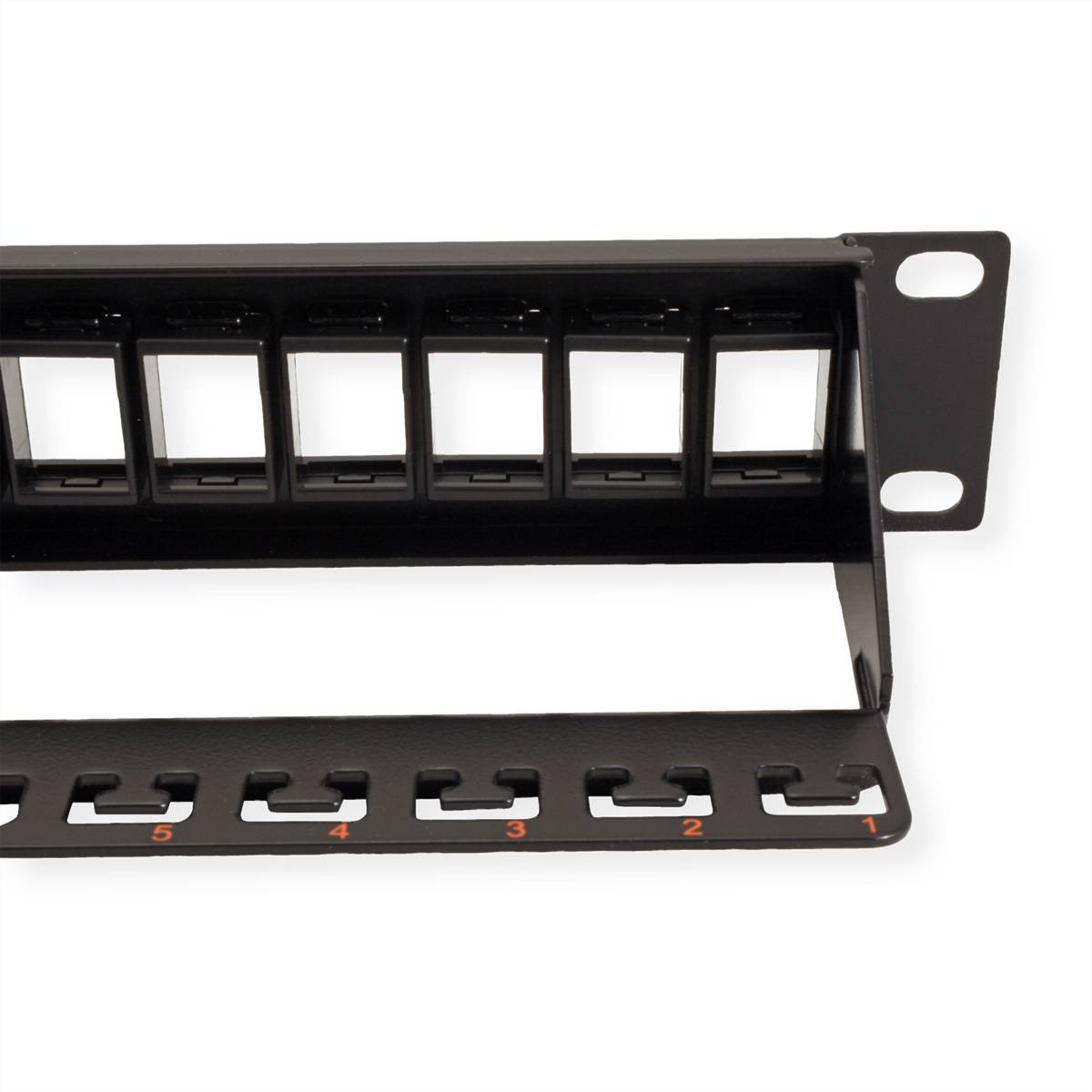ROLINE Panneau de brassage 19" pour Keystones 24 ports, non-blindé, noir-2