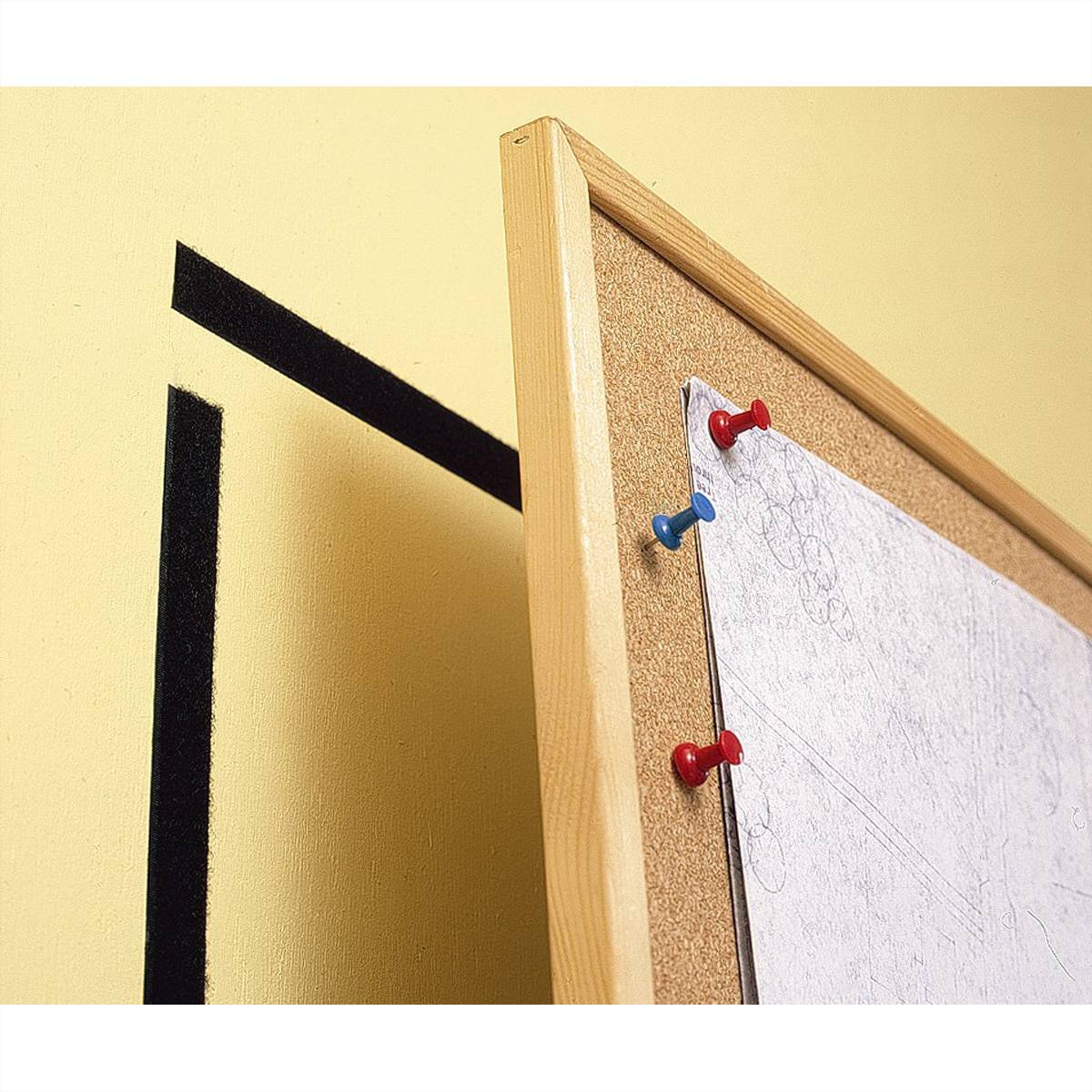 VELCRO® Bande 20mmx2.5m noir, crochets & velours autocollants-2