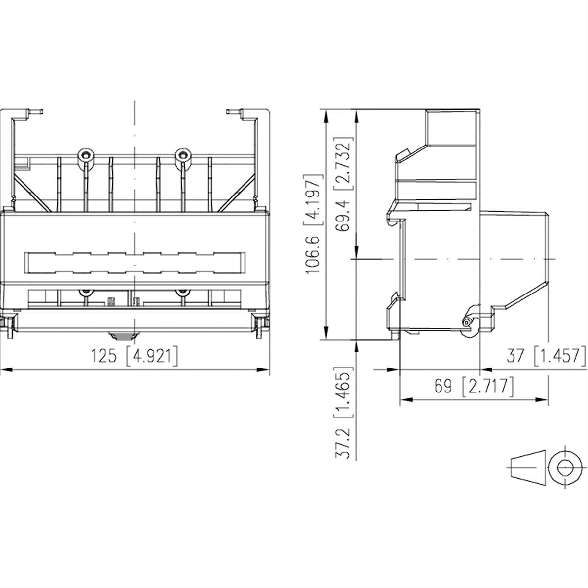 METZ CONNECT Adaptateur pour rail DIN-1