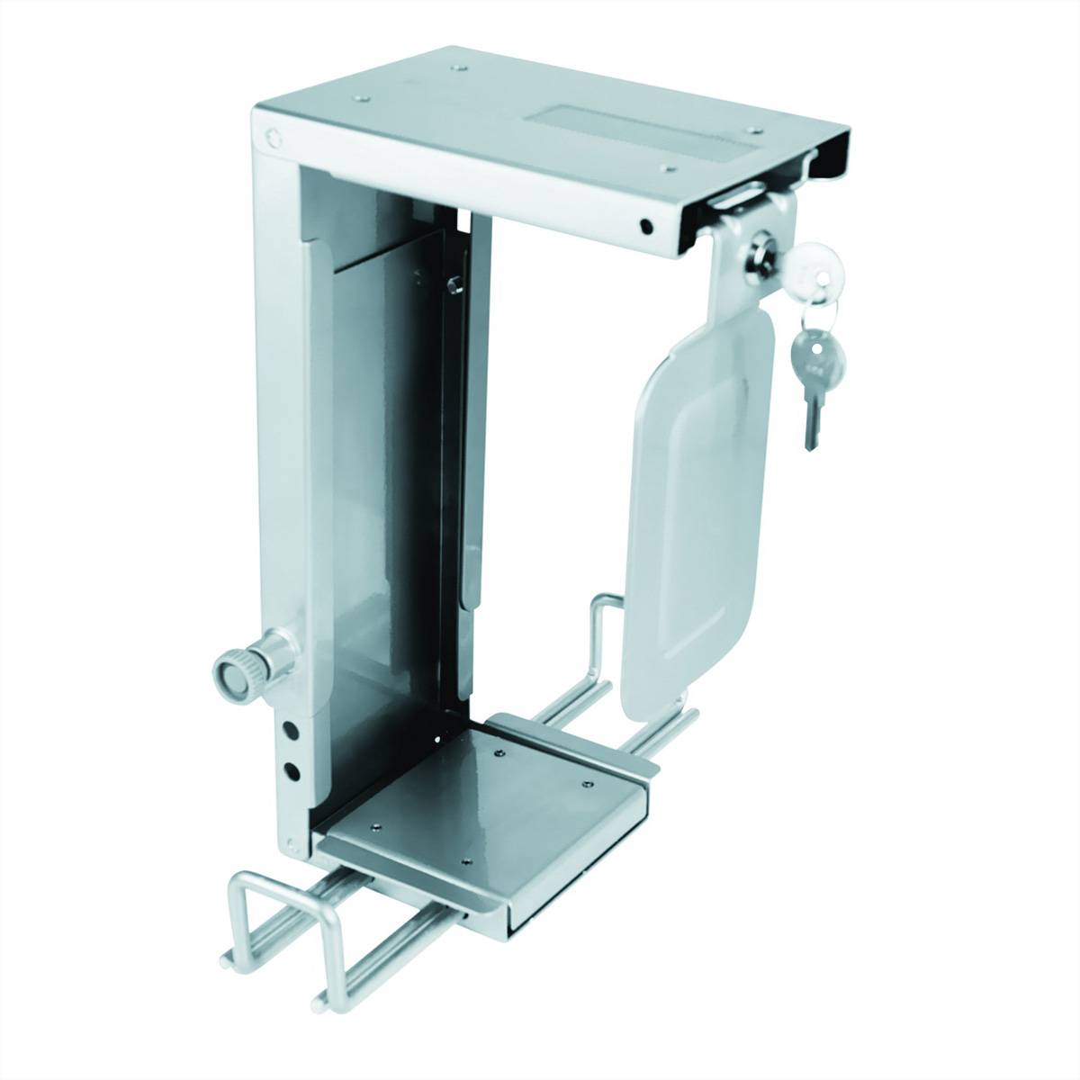 ROLINE Support pour Mini PC, verrouillable, argent-1