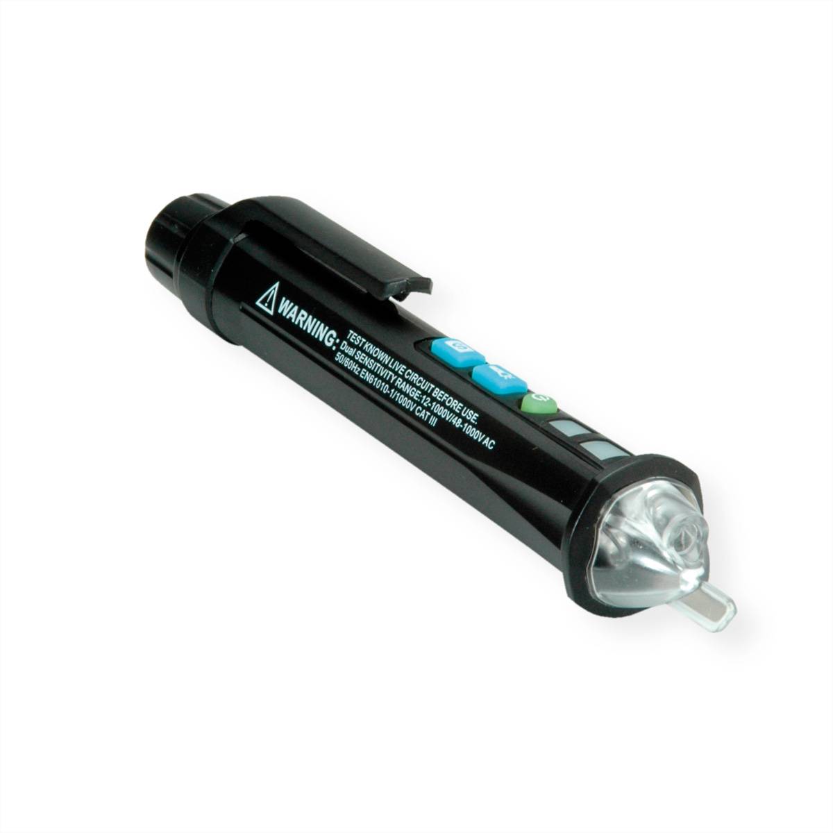 VALUE Testeur de tension sans contact avec lampe de poche-1