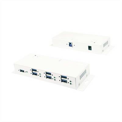 Exsys EXSYS EX-1189HMVS-3W 7 Port USB 3.2 Gen1 Hub USB blanc-0