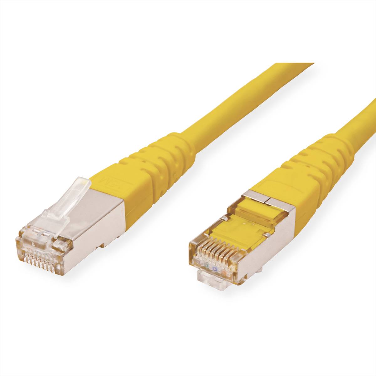 Cordon ROLINE Cat.5e (Classe D) FTP, jaune, 3 m-1