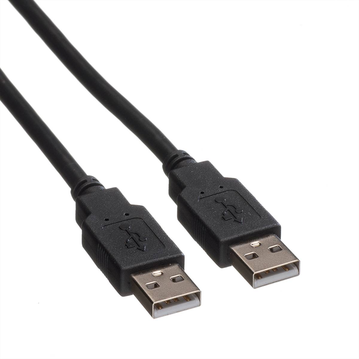 ROLINE Câble USB 2.0 Type A-A, noir, 1,8 m-1