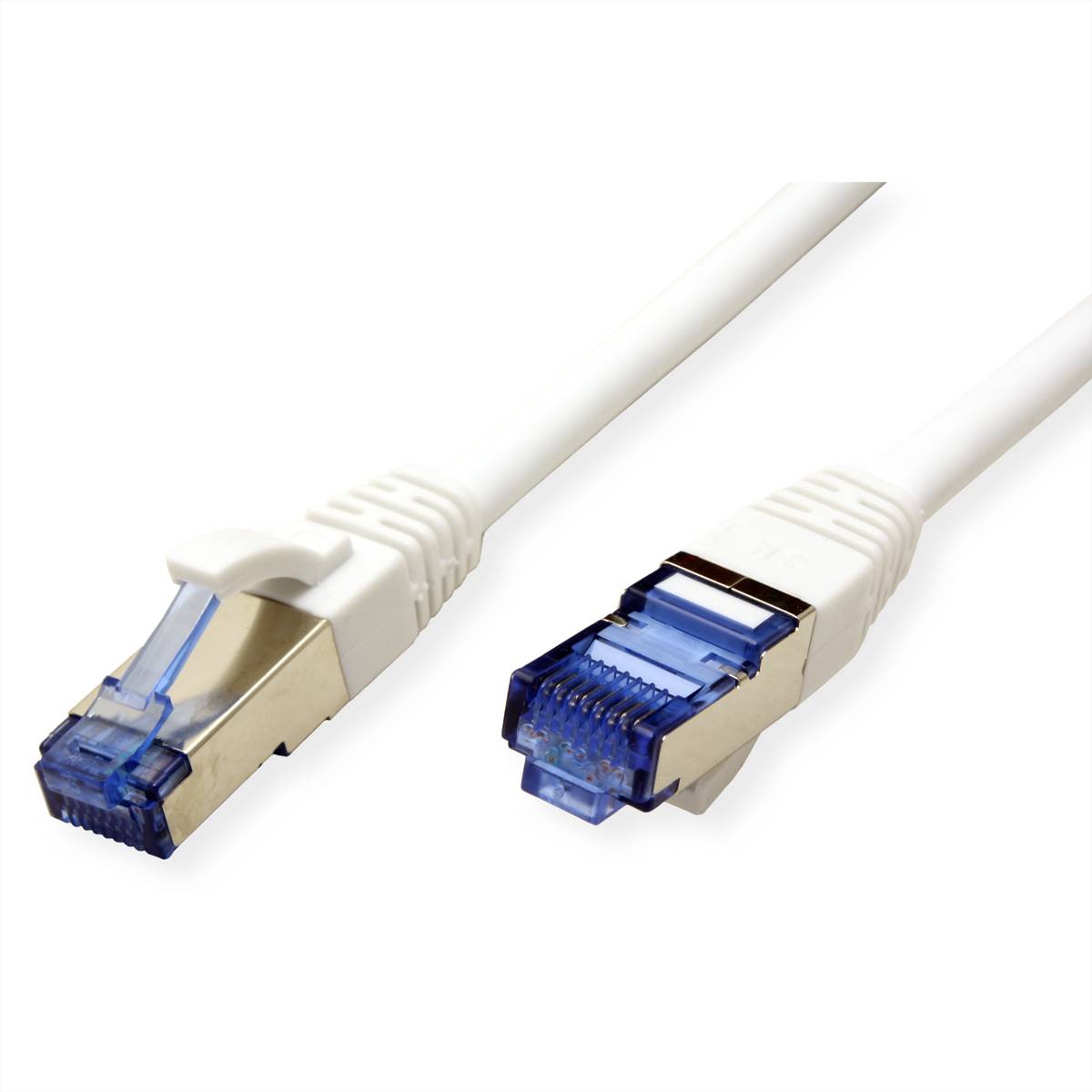Cordon VALUE Cat.6A (Classe EA) / 10 Gigabit S/FTP, LSOH, blanc, 7 m-1