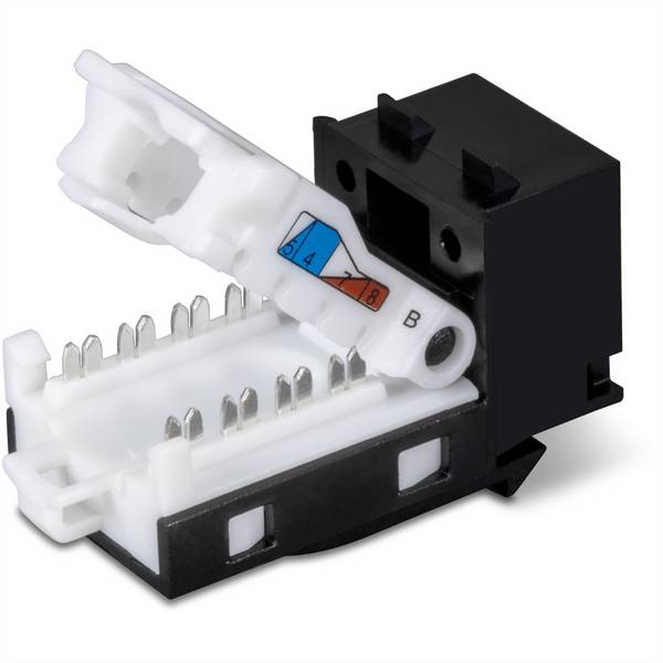 TRENDnet TC-K25C6BK Prises Jack Keystone Cat6, noires - Pack de 25, noir