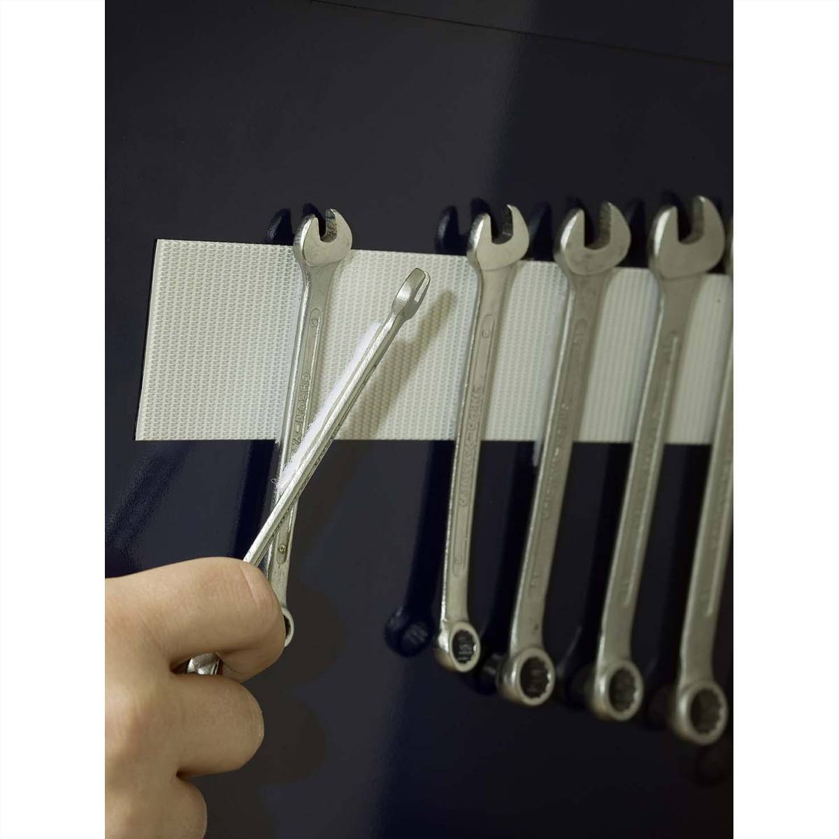 VELCRO® Bande 50mmx2.5m blanc, crochets&velours autocollants extra fort-2