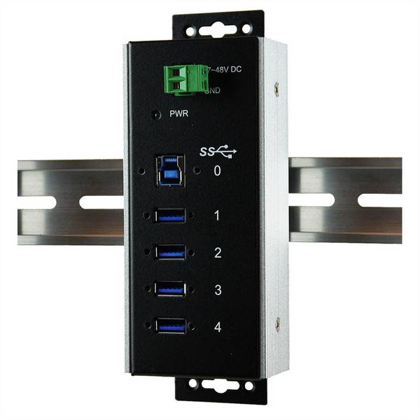 Exsys USB-Hub Hub USB noir