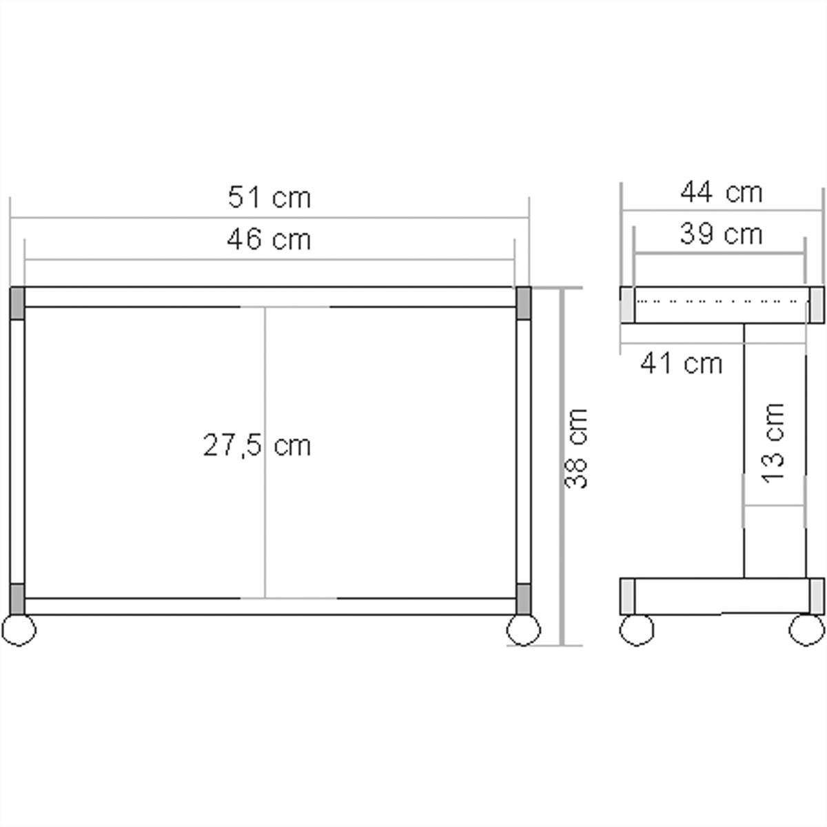 ROLINE Mini-poste imprimante, gris-1