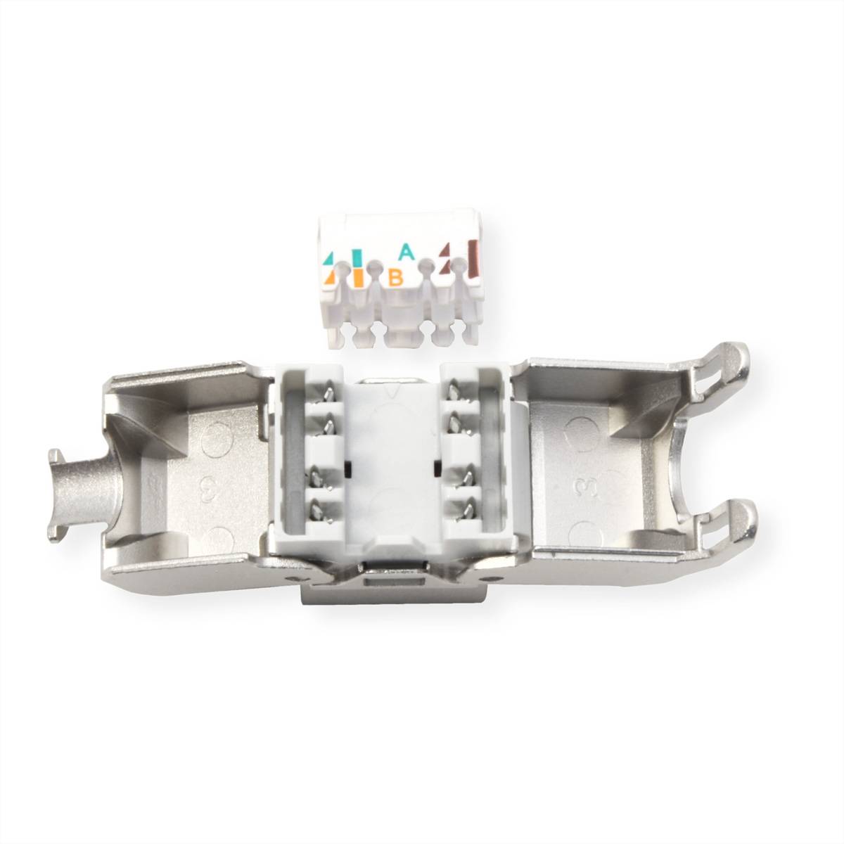 ROLINE Keystone Cat.6A (Classe EA), RJ-45, blindé, sans outil, argent-2
