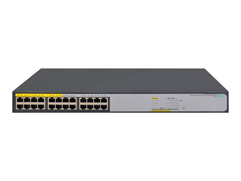 Hewlett Packard Enterprise JH019A#ABB HPE 1420-24G-PoE+ (124W) Switch - Switch Switch réseau 48 Gbit/s fonction PoE-1