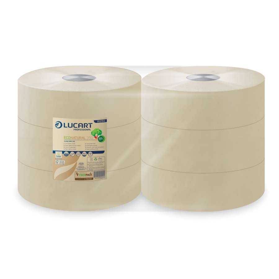 Papier toilette econatural maxi jumbo 350m - LUCART - Papier toilette et distributeur-0