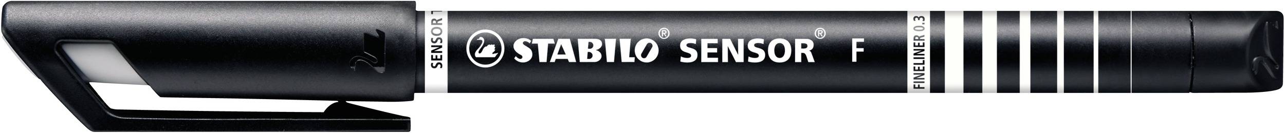 Blister x 1 STABILO SENSOR F - noir-1