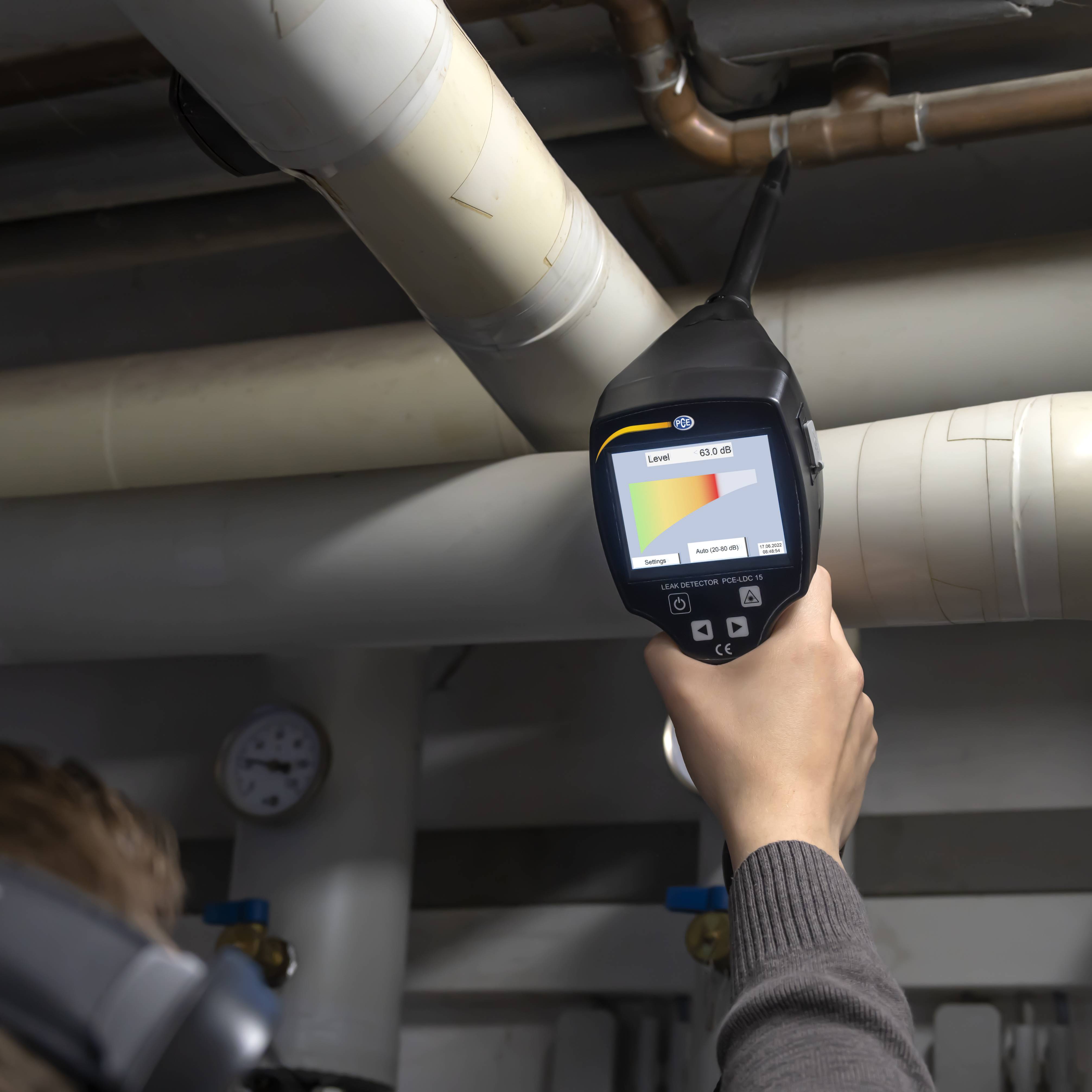 PCE Instruments PCE-LDC 15 Appareil de mesure des liquides réfrigérants gaz, pression atmosphérique avec interface USB-5