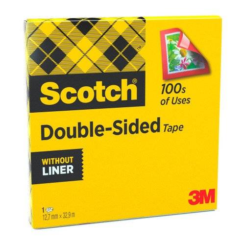 Ruban adhésif Scotch double face 12 mm transparent - Largeur 12 mm x longueur 32,9 m-0
