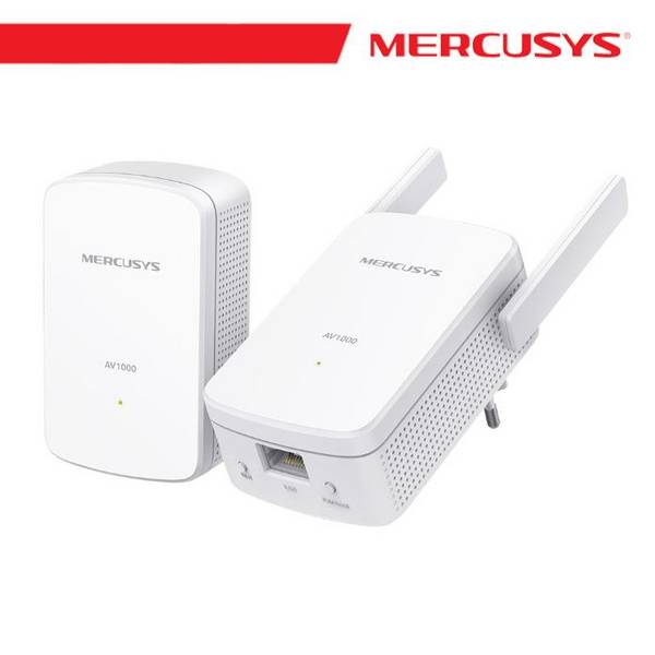Mercusys MP510 KIT, 1000 Mbit/s, IEEE 802.11b, IEEE 802.11g, IEEE 802.11n, IEEE 802.3, IEEE 802.3u, Gigabit Ethernet, 10