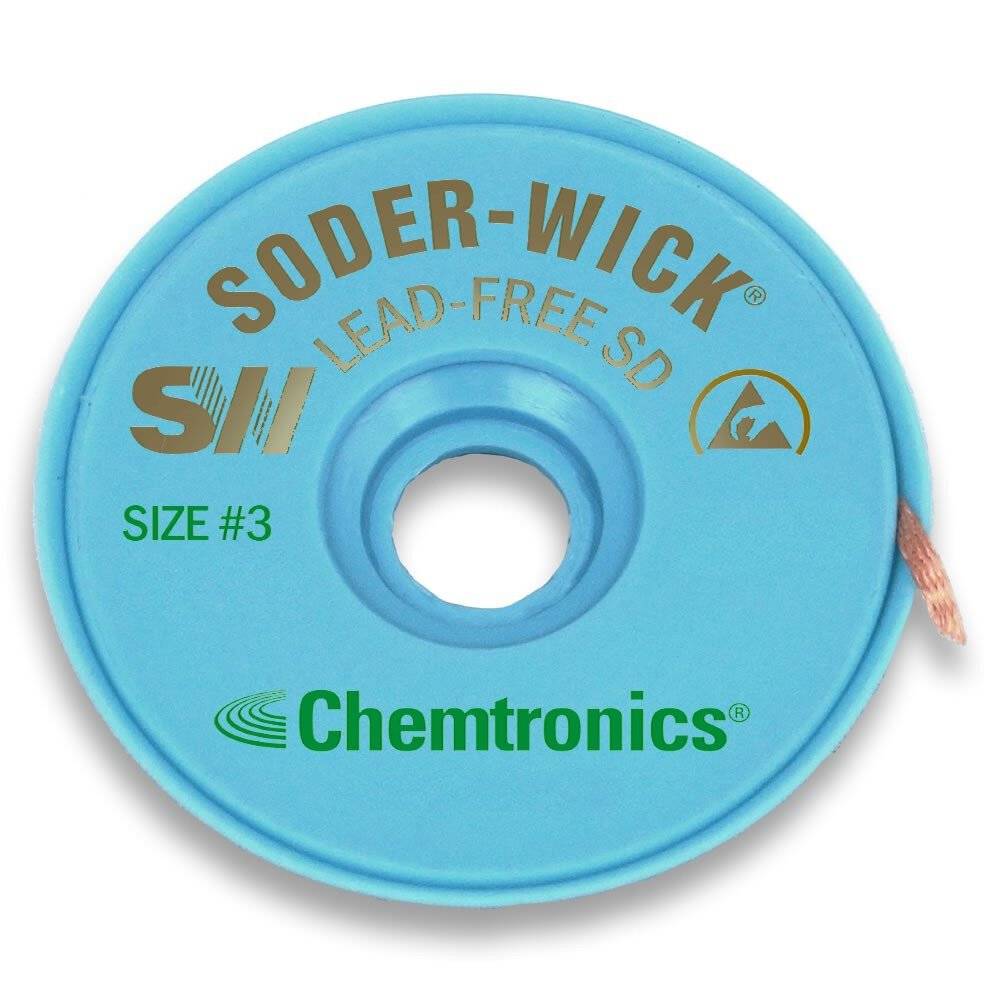 Tresse à dessouder ESD Soder-Wick®, 2 mm, vert, 3 m-0