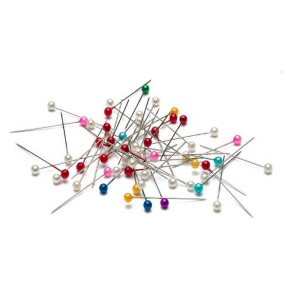 Epingles tête ronde couleur – Boîte de 80