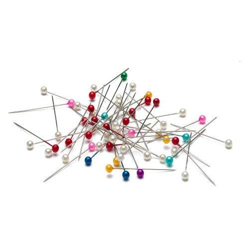 Epingles tête ronde couleur – Boîte de 80-0