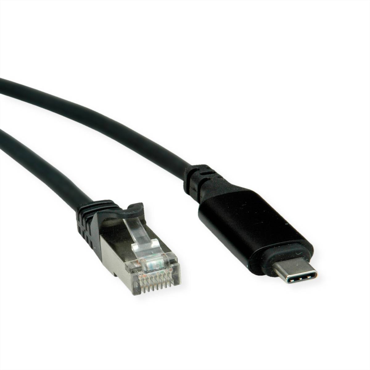 ROLINE Câble convertisseur USB-C - Gigabit Ethernet, noir, 3 m-3