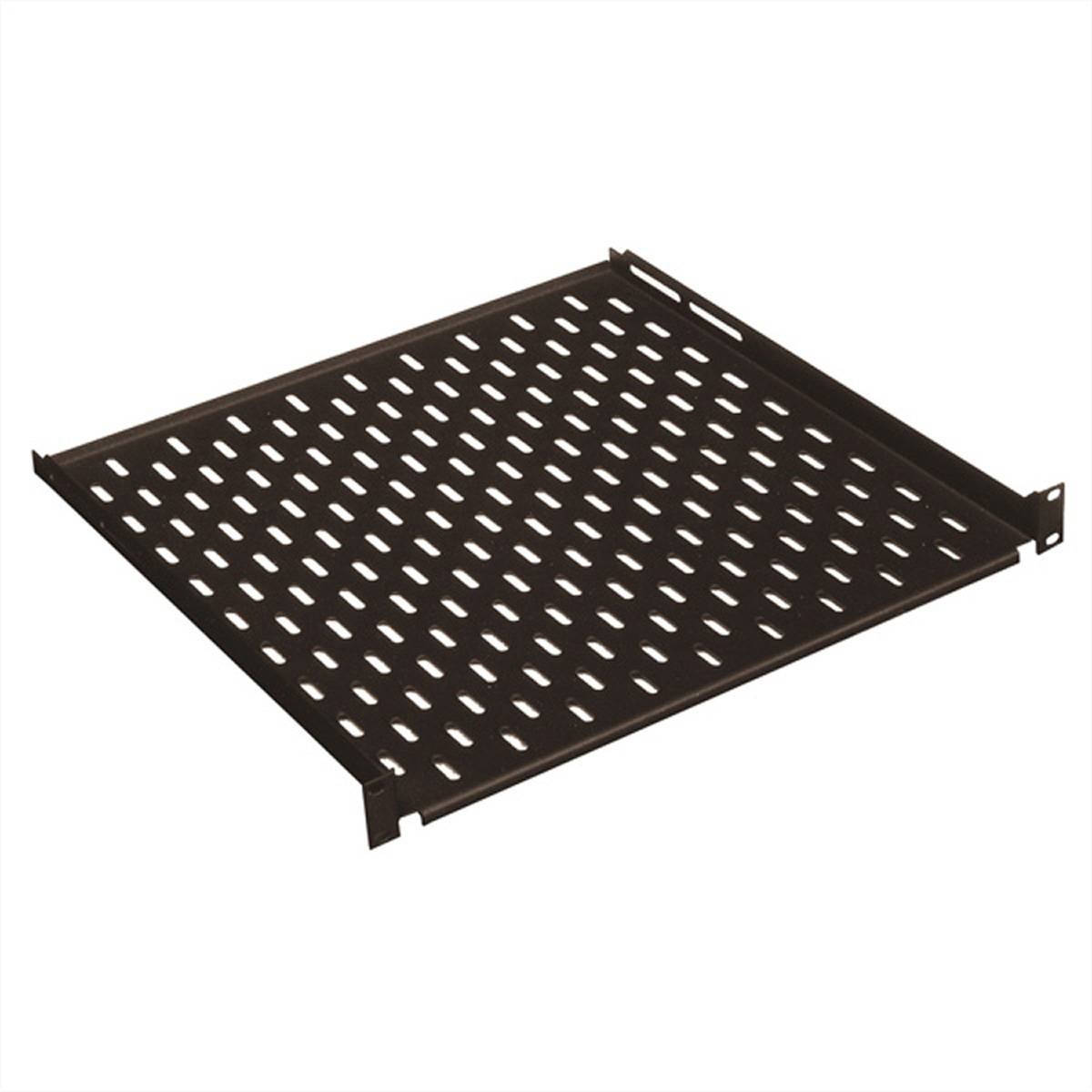 CONTEG Etagère 19", 1U, noire, 435 x 650 mm, max. 15kg-0