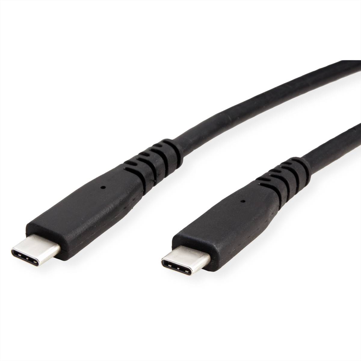 Roline Câble USB USB4™ USB-C® mâle, USB-C® mâle 1.00 m noir blindé 11.02.9096-1