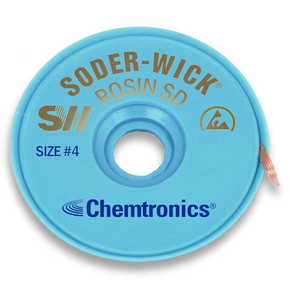 Tresse à dessouder ESD Soder-Wick®, 2,8 mm, bleu, 3 m-0