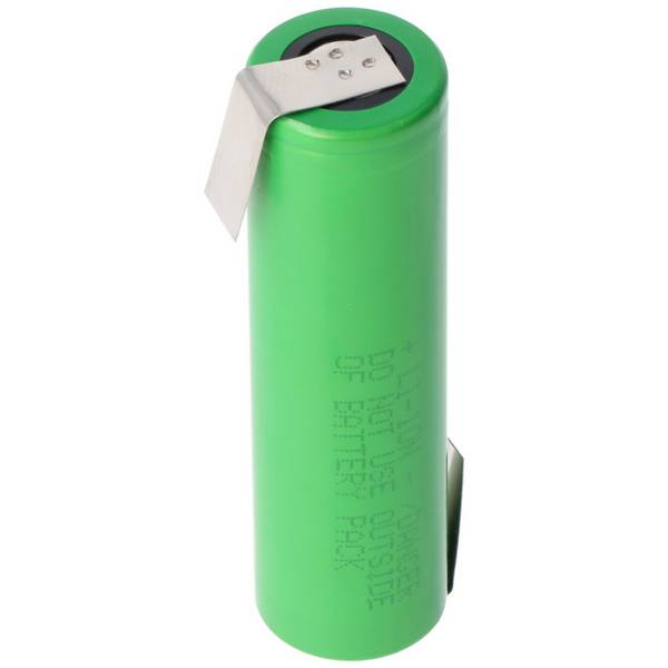 Batterie Sony Konion US18650VTC5D, 3,6 V à 3,7 V 2800 mAh, courant de sortie maximum 35 A, avec cosse à souder en...