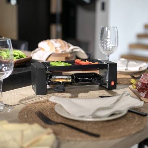 Appareil à raclette & gril pour 2 personnes 400W-0
