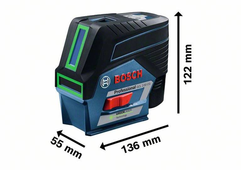 Bosch Professional GCL2-50 CG+Jit Kit Laser à points et à lignes autonivelant Portée (max.): 20 m-1