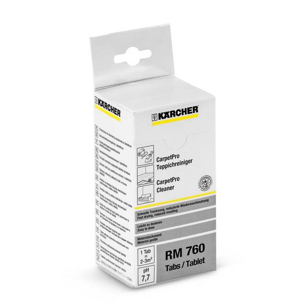 Nettoyant pour moquettes RM 760 CarpetPro en tablettes 16 pastilles - KÄRCHER - 62958500