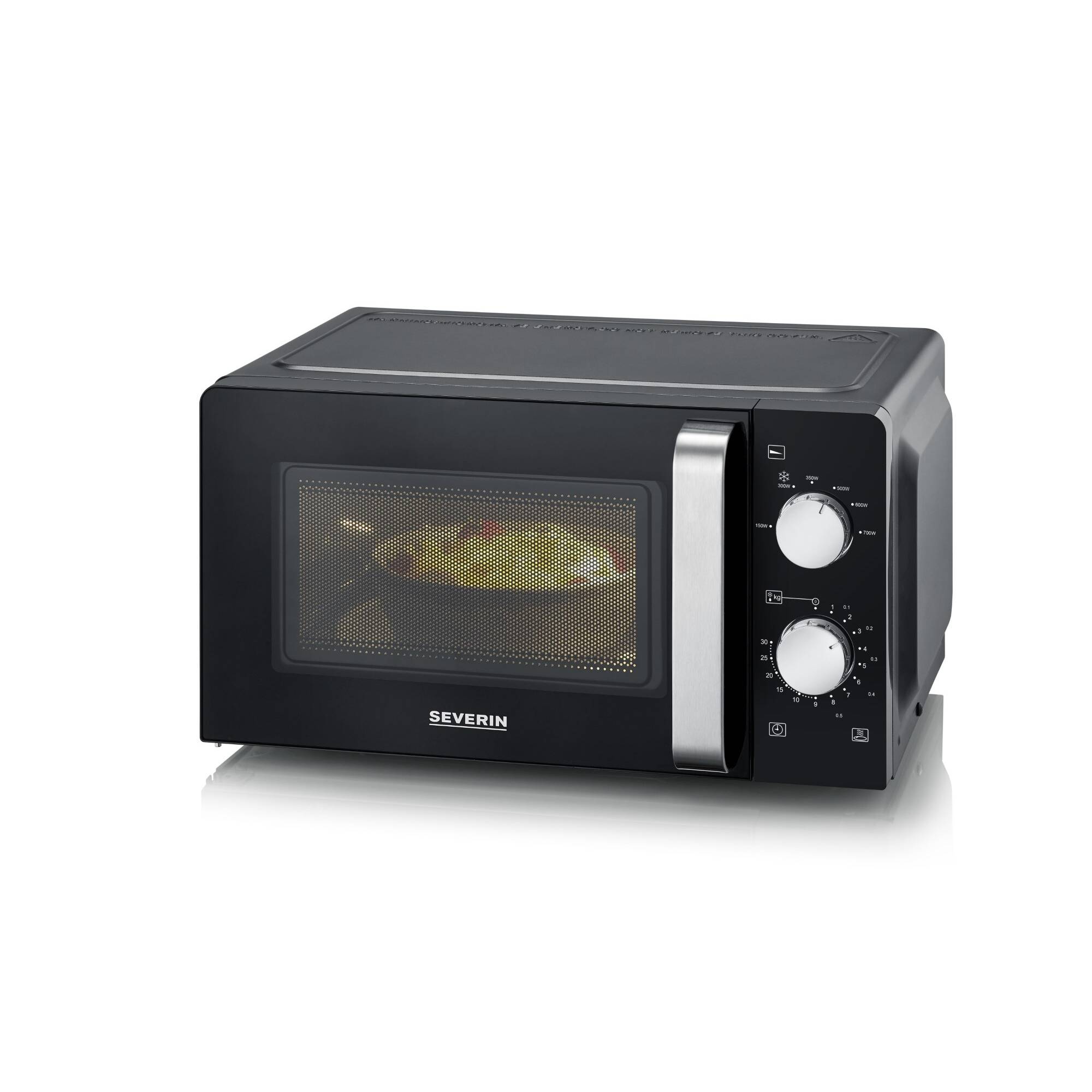 Micro-ondes Solo 17l 700w Noir/argent Severin MW7886-2