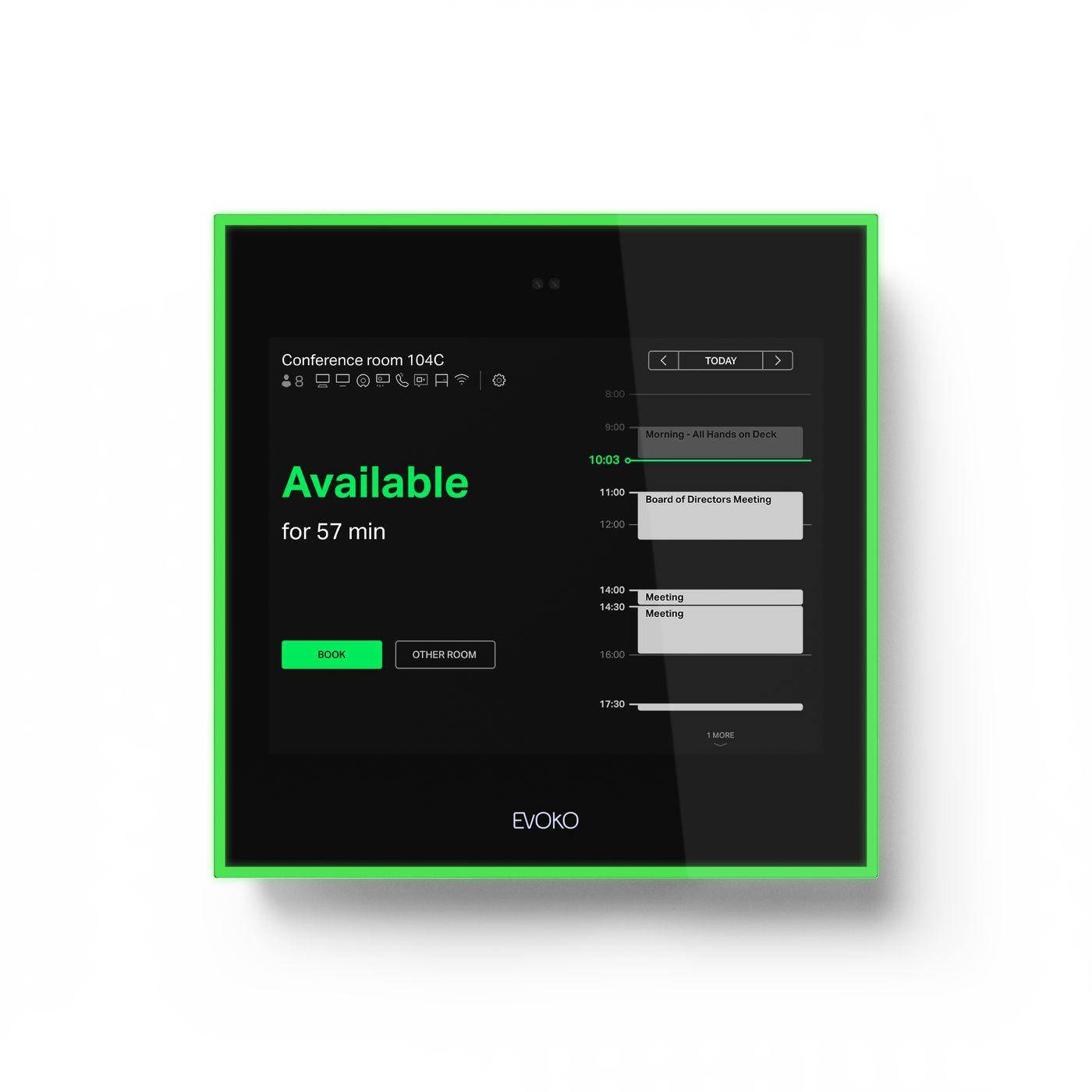 EVOKO NASO écran 8" de roombooking SaaS-0