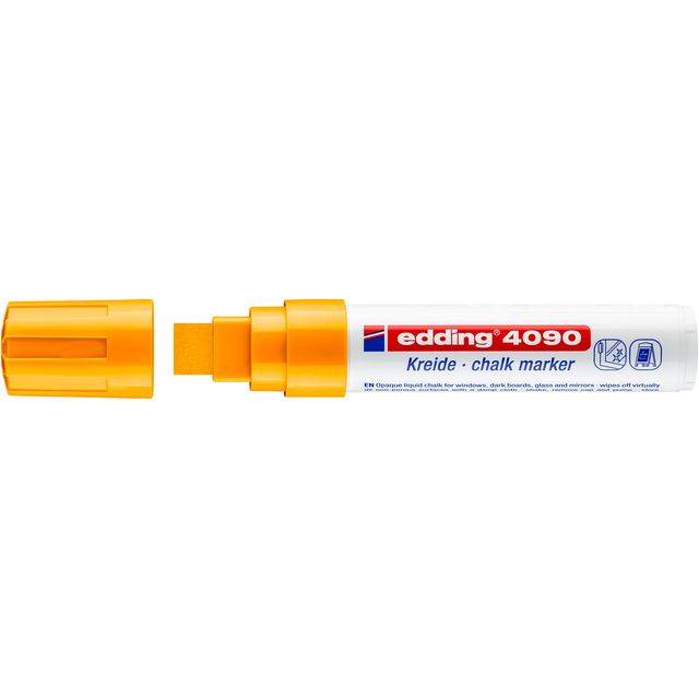 Edding 4-4090066 4-4090066 Marqueur craie orange fluorescent 4 mm, 15 mm-4