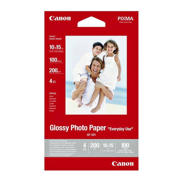 CANON GP-501 brillant photo papier inkjet 210g/m2 4x6 inch 100 feuilles pack de 1-8