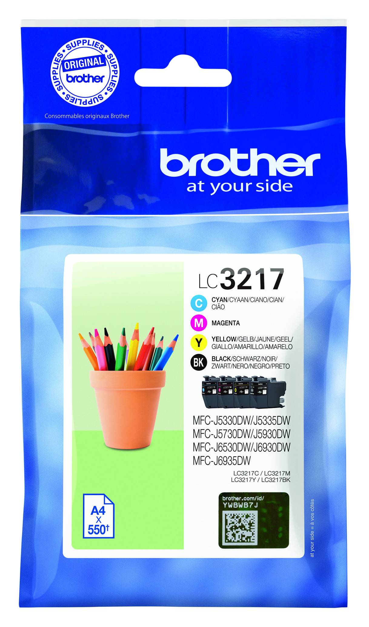 BROTHER Value Pack LC3217BK/C/M/Y-5