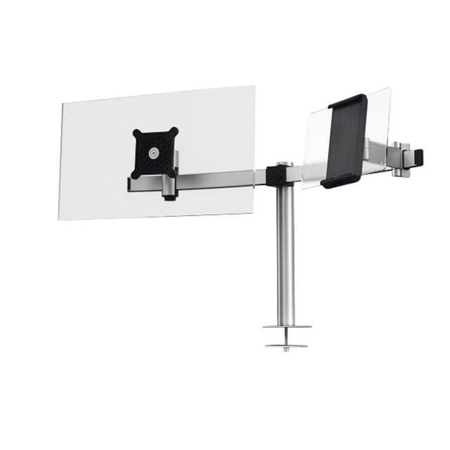 Durable Support de table pour écran 508823 1 Écran(s) 53,3 cm (21") - 86,4 cm (34") argent rotatif, réglable en hauteur,-12