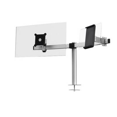Durable Support de table pour écran 508823 1 Écran(s) 53,3 cm (21") - 86,4 cm (34") argent rotatif, réglable en hauteur,-12