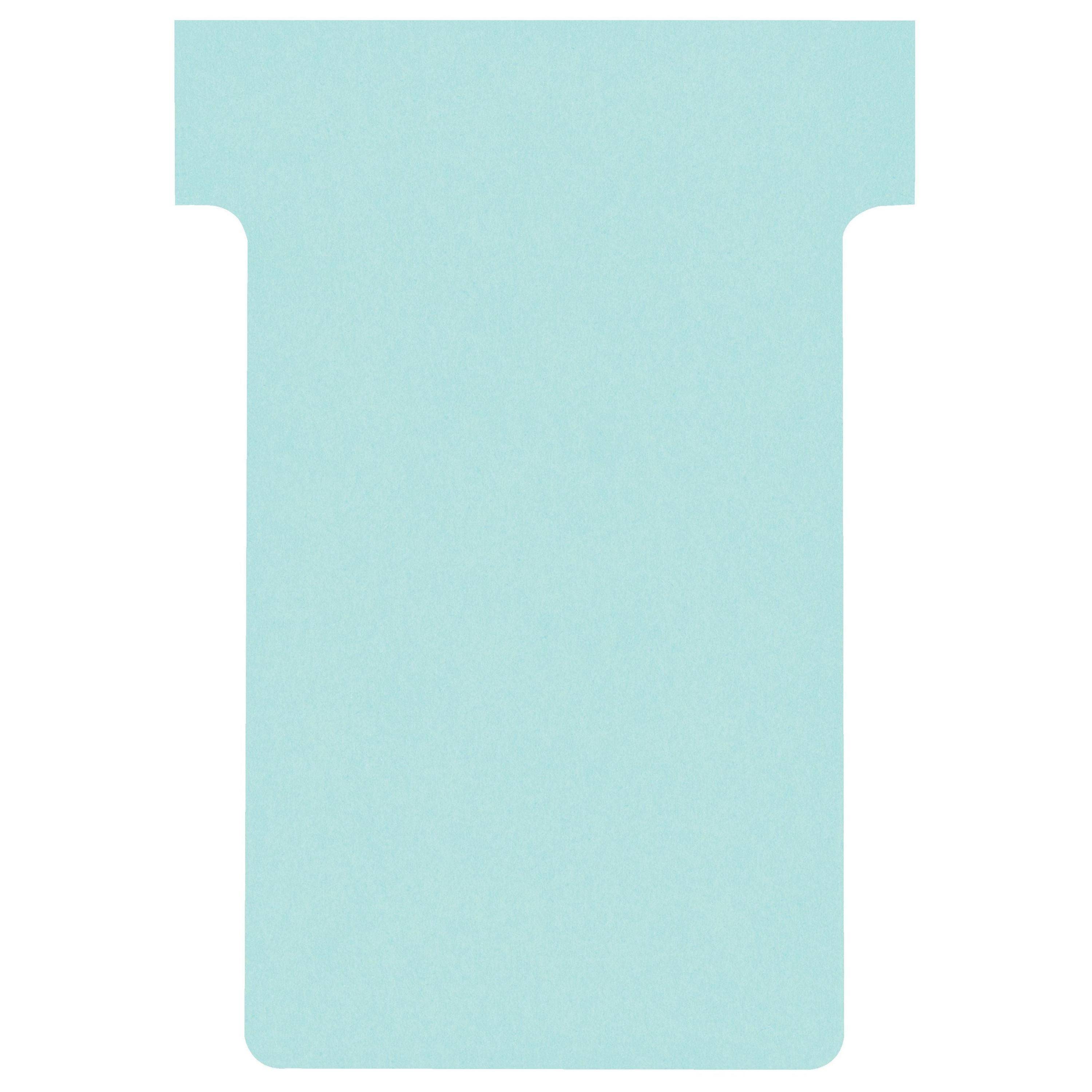 Fiches T standard 60 mm bleu le lot de 100-1