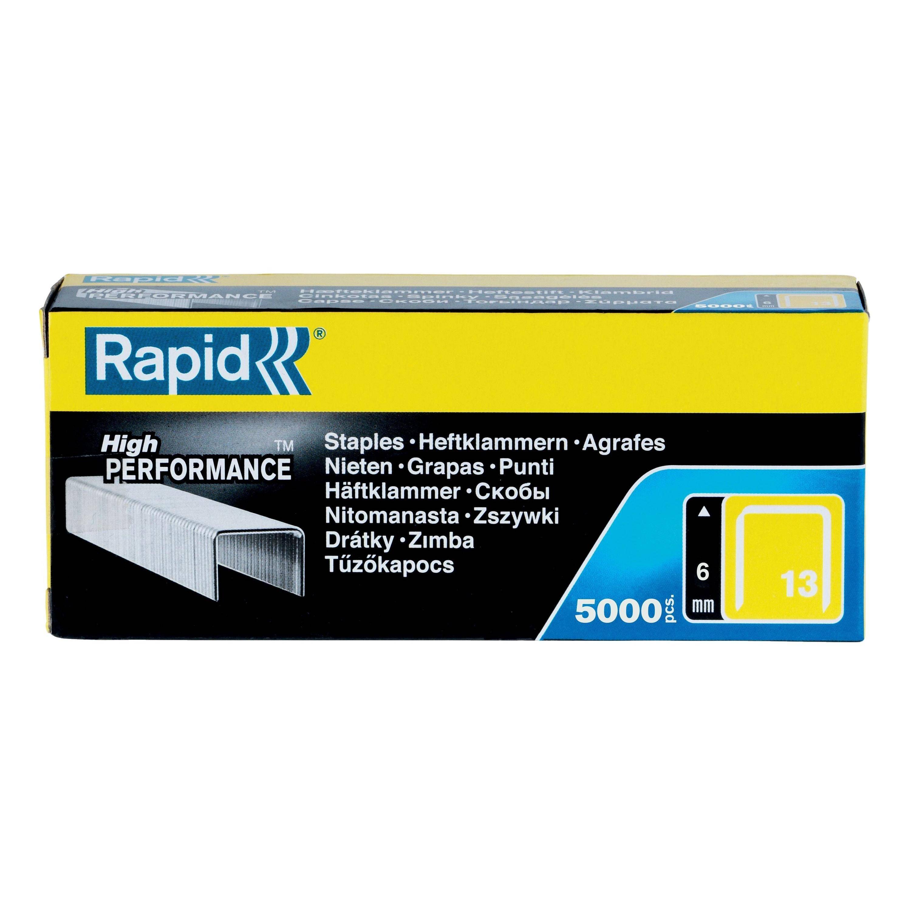 Agrafes en fil fin galvanisé n° 13/6mm - RAPID - 11830700-2