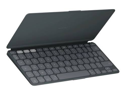 Logitech 920-013006, Mini, Sans fil, Bluetooth, Commutateur de touche « ciseaux », AZERTY, Graphite