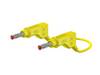 Stäubli XZG425/SIL Cordon de mesure de sécurité Banane mâle 4 mm Banane mâle 4 mm 0.50 m jaune 1 pc(s)