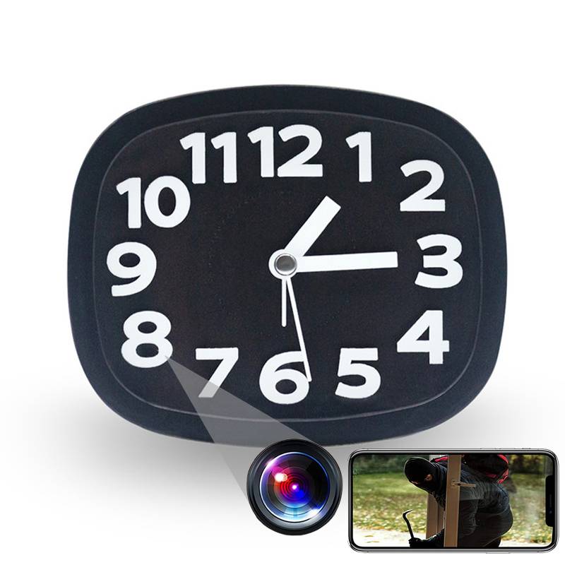 Vidéosurveillance Espionne 1080P Horloge Caméra Cachée IR Capteur Mouvement WiFi + SD 32Go YONIS-0