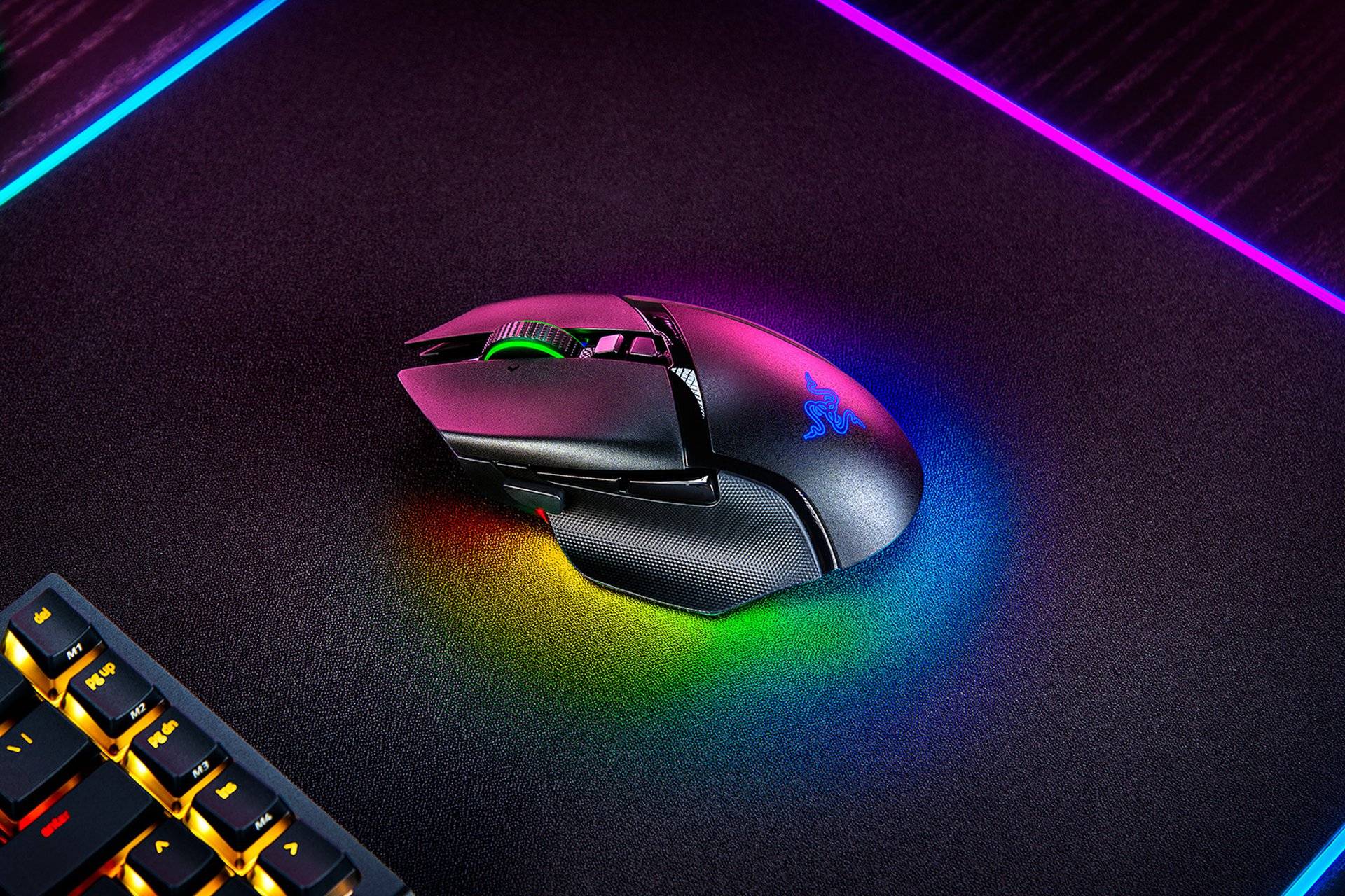 Razer Basilisk V3 Pro 35K, Droitier, Optique, RF Wireless + Bluetooth + USB Type-A, 35000 DPI, Noir-3